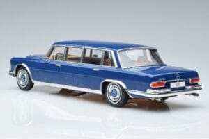 Mercedes S-Class 600 W100 LWB Pullman Temno Moder MCG 1:18 MCG18189 Kovina – slika 5 od 6