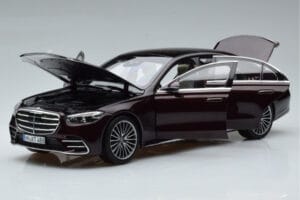 Mercedes S-Class W223 AMG Line Rdeč Norev 1:18 183804 Kovina – slika 2 od 8