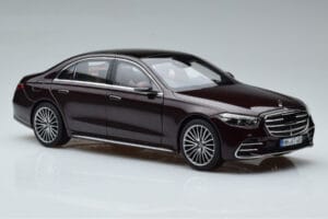Mercedes S-Class W223 AMG Line Rdeč Norev 1:18 183804 Kovina – slika 6 od 8