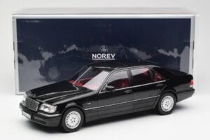 Mercedes S600 W140 Črn Norev 1:18 183722 Kovina – slika 8 od 8