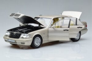 Mercedes S600 W140 Srebrna Norev 1:18 183723 Kovina – slika 2 od 7
