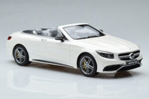 Mercedes AMG S63 A217 Kabriolet Diamond Bel GT Spirit 1:18 B66965712 Smola – slika 4 od 6
