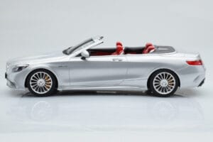 Mercedes AMG S65 A217 Kabriolet Srebrn GT Spirit 1:18 GT764 Smola – slika 3 od 6
