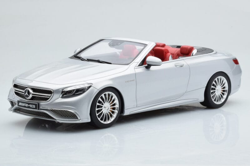 Mercedes AMG S65 A217 Kabriolet Srebrn GT Spirit 1:18