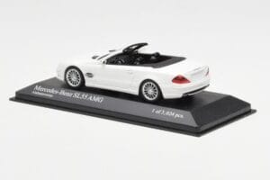 Mercedes SL 55 AMG R230 Bela Minichamps 1:43 400036170 Kovina – slika 3 od 4