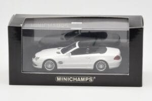 Mercedes SL 55 AMG R230 Bela Minichamps 1:43 400036170 Kovina – slika 4 od 4