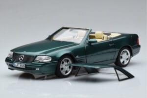Mercedes SL500 R129 Zelena Metalik Norev 1:18 183753 Kovina – slika 3 od 8