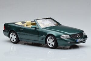Mercedes SL500 R129 Zelena Metalik Norev 1:18 183753 Kovina – slika 6 od 8