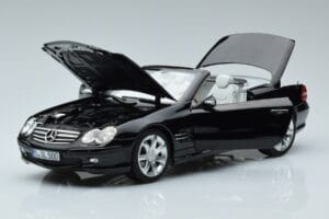 Mercedes SL500 R230 Črn Norev 1:18 183840 Kovina – slika 2 od 8