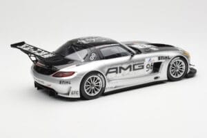 Mercedes SLS AMG GT3 #96 M. Hakkinen AMG Customer Sports 6 Hours of Zhuhai ILMC 2011 Minichamps 1:18 B66960197 Kovina – slika 2 od 6