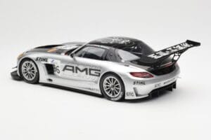 Mercedes SLS AMG GT3 #96 M. Hakkinen AMG Customer Sports 6 Hours of Zhuhai ILMC 2011 Minichamps 1:18 B66960197 Kovina – slika 5 od 6