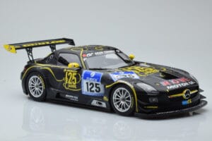 Mercedes SLS AMG GT3 Rowe Racing #125 Zehe / Bullitt / Renger / Hartung ADAC 24 Hours of Nurburgring 2013 Minichamps 1:18 151 – slika 4 od 6