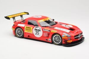 Mercedes SLS AMG GT3 #35 Team Black Falcon T. Heyer / Jafer / Lemeret 24 Hours of Spa 2011 Minichamps 1:18 151113135 Kovina – slika 4 od 6