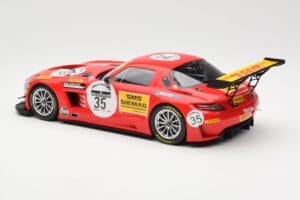 Mercedes SLS AMG GT3 #35 Team Black Falcon T. Heyer / Jafer / Lemeret 24 Hours of Spa 2011 Minichamps 1:18 151113135 Kovina – slika 5 od 6