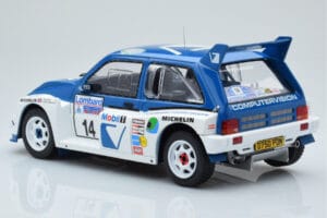 MG Metro 6R4 #14 D. Llewellin / P. Short RAC Rally 1986 IXO 1:18 18RMC068C Kovina – slika 5 od 6