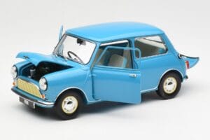 Morris Mini Minor Moder Kyosho 1:18 08964BL Kovina – slika 2 od 8