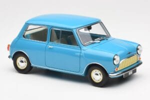 Morris Mini Minor Moder Kyosho 1:18 08964BL Kovina – slika 6 od 8