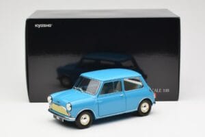 Morris Mini Minor Moder Kyosho 1:18 08964BL Kovina – slika 8 od 8