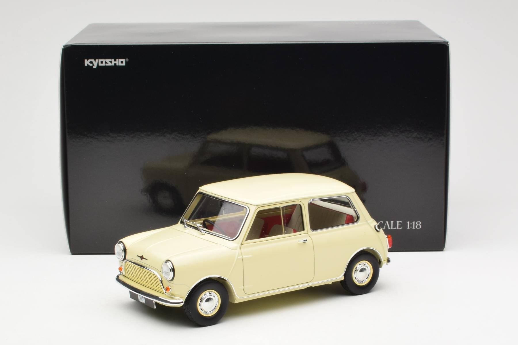 Morris Mini Minor Bel Kyosho 1:18 08964W Kovina – slika 8 od 8