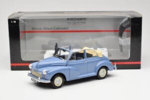 Morris Minor Kabriolet Modra Minichamps 1:18 150137030 Kovina – slika 8 od 8