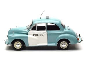 Morris Minor Policija Modra & Bela Minichamps 1:18 150137090 Kovina – slika 4 od 8