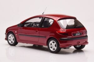 Peugeot 206 S16 Rdeč Otto 1:18 OT1039 Smola – slika 5 od 6