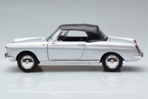 Peugeot 404 Kabriolet Srebrna Norev 1:18 184835 Kovina – slika 4 od 8