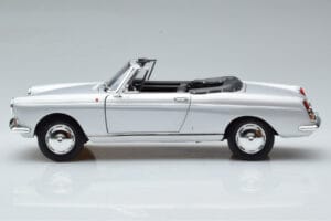Peugeot 404 Kabriolet Srebrna Norev 1:18 184835 Kovina – slika 5 od 8