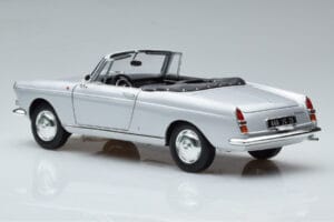 Peugeot 404 Kabriolet Srebrna Norev 1:18 184835 Kovina – slika 7 od 8