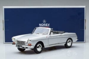 Peugeot 404 Kabriolet Srebrna Norev 1:18 184835 Kovina – slika 8 od 8
