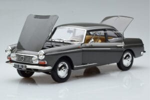 Peugeot 404 Coupe Graphite Siv Norev 1:18 184834 Kovina – slika 2 od 7