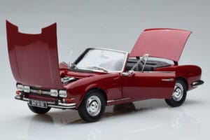 Peugeot 504 Kabriolet Rdeč Norev 1:18 184818 Kovina – slika 2 od 8