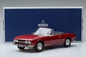 Peugeot 504 Kabriolet Rdeč Norev 1:18 184818 Kovina – slika 8 od 8