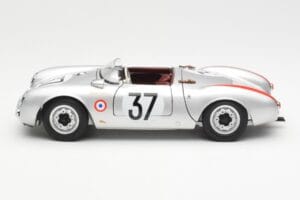 Porsche 550 RS Spyder #37 H. Polensky / R. von Frankenberg 24 Hours of Le Mans 1955 Schuco 1:18 450033400 Kovina – slika 4 od 8