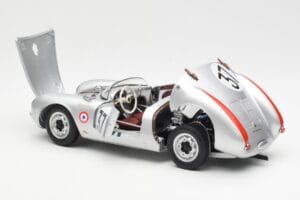 Porsche 550 RS Spyder #37 H. Polensky / R. von Frankenberg 24 Hours of Le Mans 1955 Schuco 1:18 450033400 Kovina – slika 5 od 8