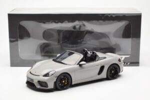 Porsche 718 Spyder Crayon Siva GT Spirit 1:18 GT436 Smola – slika 6 od 6