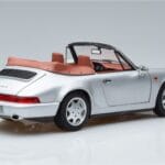 Porsche 911 964 Carrera 2 Kabriolet Srebrn Norev 1:18 187330 Kovina - image 3 of 7