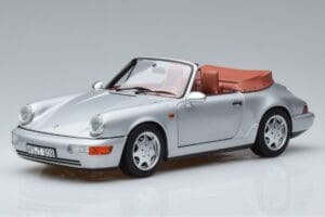 Porsche 911 964 Carrera 2 Kabriolet Srebrn Norev 1:18 187330 Kovina