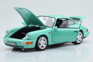 Porsche 911 964 Carrera 2 Mint Zelen Norev 1:18 187327 Kovina – slika 2 od 8