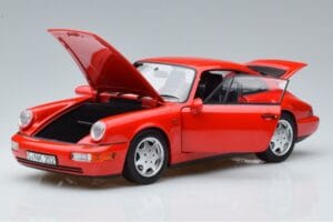 Porsche 911 964 Carrera 2 Rdeč Norev 1:18 187320 Kovina – slika 2 od 7