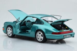Porsche 911 964 Carrera 2 Wimbledon Zelen Norev 1:18 187329 Kovina – slika 3 od 8