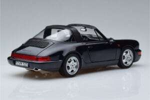 Porsche 911 964 Carrera 4 Targa Modra Norev 1:18 187340 Kovina – slika 3 od 8