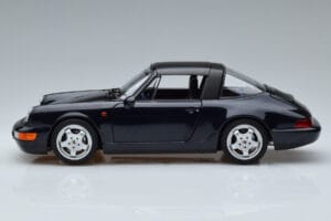 Porsche 911 964 Carrera 4 Targa Modra Norev 1:18 187340 Kovina – slika 4 od 8