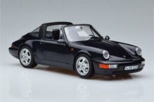Porsche 911 964 Carrera 4 Targa Modra Norev 1:18 187340 Kovina – slika 6 od 8