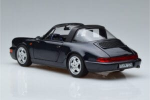 Porsche 911 964 Carrera 4 Targa Modra Norev 1:18 187340 Kovina – slika 7 od 8