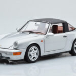Porsche 911 964 Carrera 4 Targa Polar Srebrna Norev 1:18 - image 4 of 9