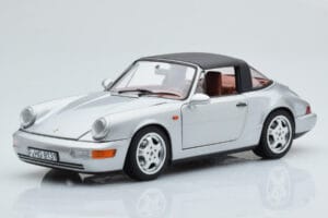 Porsche 911 964 Carrera 4 Targa Polar Srebrna Norev 1:18 187342 Kovina – slika 4 od 9