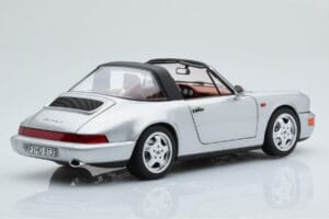 Porsche 911 964 Carrera 4 Targa Polar Srebrna Norev 1:18 187342 Kovina – slika 5 od 9