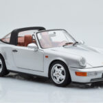 Porsche 911 964 Carrera 4 Targa Polar Srebrna Norev 1:18 - image 7 of 9