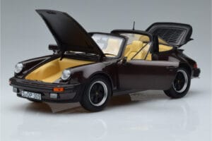 Porsche 911 964 Turbo Targa Rjava Norev 1:18 187665 Kovina – slika 2 od 8